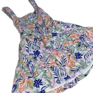 Polo Ralph Lauren Dress Big Girls Sz 16 Linen-Cotton Tropical Beach Summer NWT